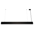LED luster na sajli LED/55W/230V 3000/4000/6500K 120 cm crni